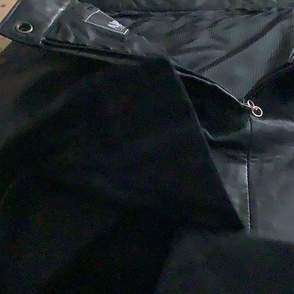 ADLER Collection leather skirt black full-lined zipper back (8) soft lea… - Picture 10 of 15